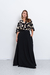 FALD0411 Maxi falda crepe sastrero liso con bolsillos - tienda online