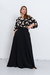 FALD0411 Maxi falda crepe sastrero liso con bolsillos en internet