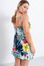 VEST0535 Vestido corto cruzado con volado de poplin estampado en internet