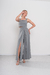 Imagen de PANT0871 Pantalon palazzo de seda con super pinzas con tajos