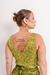 MUSC0243 Musculosa de lentejuela larga escote fruncido - comprar online