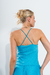 Imagen de MUSC0229 Musculosa de crepe sedoso escote buche espalda cruzada bretel elástico
