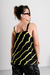 BLUS0195 Blusa de gasa doble escote cuadrado