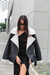 GAMU0325 Gamulan oversize con piel adentro y detalles de cuero - tienda online