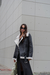 GAMU0325 Gamulan oversize con piel adentro y detalles de cuero - comprar online