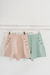 SHOR0837 Short de crepe sastrero con botones plateados - comprar online