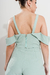TOPS0191 Top crepe sastrero con hombro caido - comprar online