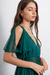 VEST5910 Vestido largo de tul liso lazo de seda - comprar online