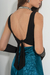 TOPS1120 Top lycra escote cruzado atado atras en internet