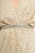 CINT0009 Cinturon cordon gamuza y cadena con hojas - comprar online