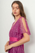 Imagen de VEST5913 Vestido largo de tul con foil lazo de seda