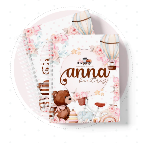 １回試し持ちのみ♡ポーチ〈Charmant Sac × familiar〉 Coleção Maternidade Afetiva 01 - Papel Amado