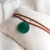 Lazo IRENE - Marrón y Ágata Verde Lisa - YAFÜ ACCESORIOS
