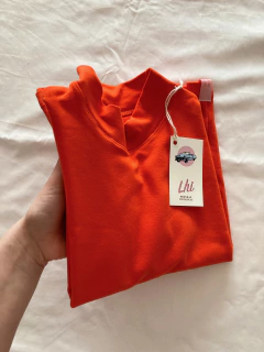Polera CONEY Mandarina ♡ Algodón (Talle XS, 3XL) en internet