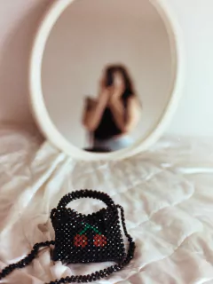 Minibag Cherry HANDMADE - comprar online