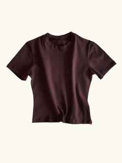Remera NUBE ♡ Algodón Chocolate