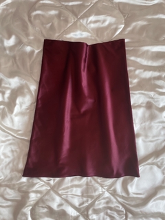 Falda Midi ♡ Cotton satén Cherry (edición única, talle 2)