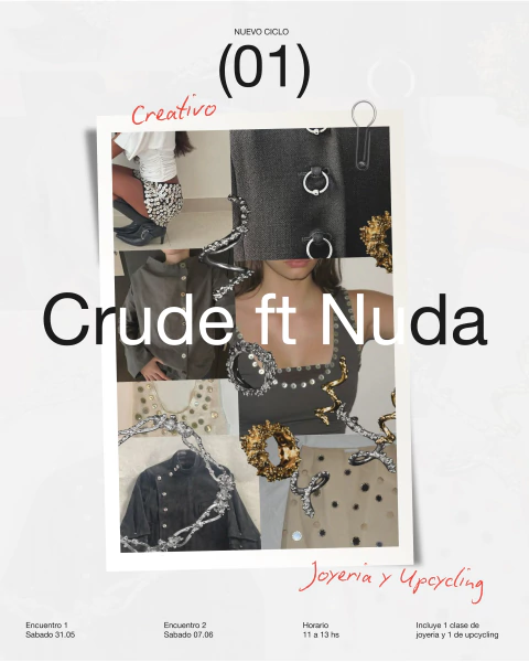 CRUDE ft. Nuda Lab | Joyería & Upcycling - comprar online