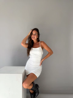 Vestido BRITA blanco - comprar online