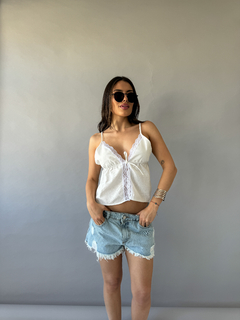 Top ROMANZA blanco - comprar online