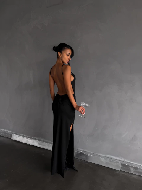 VESTIDO FINA NEGRO