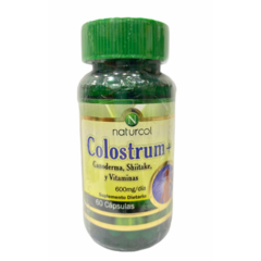 Colostrum bovino + Ganoderma + Shitake 60 Cápsulas Naturcol