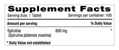 Spirulina 800mg Espirulina X100 Tab Systems - comprar online