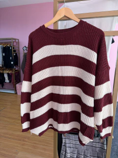 SWEATER RAYAS KATE BORDO - comprar online