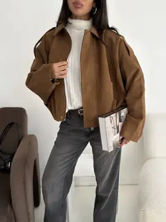 CAMPERA GAMUZA IMPORTADA EMILY OVERSIZE en internet