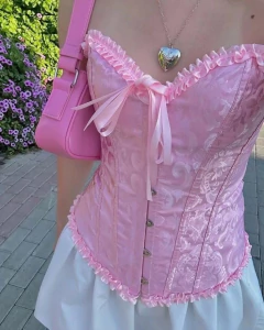 CORSET VICTORIANO ROSA - tienda online