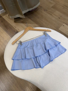MINI VOLADOS CON SHORT CELESTE - comprar online