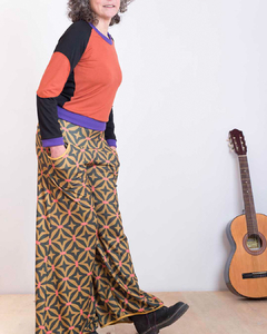 Maxi Palazo Lanilla Estampada - Santa Milonguita