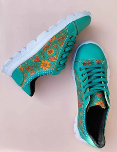 ZAPATILLAS ULTRALIVIANAS VERDE MARIPOSA en internet