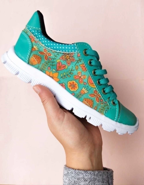 ZAPATILLAS ULTRALIVIANAS VERDE MARIPOSA