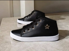 BOTA PU NEGRO STAR - comprar online