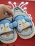 Pantufla animalito pinguinito celeste