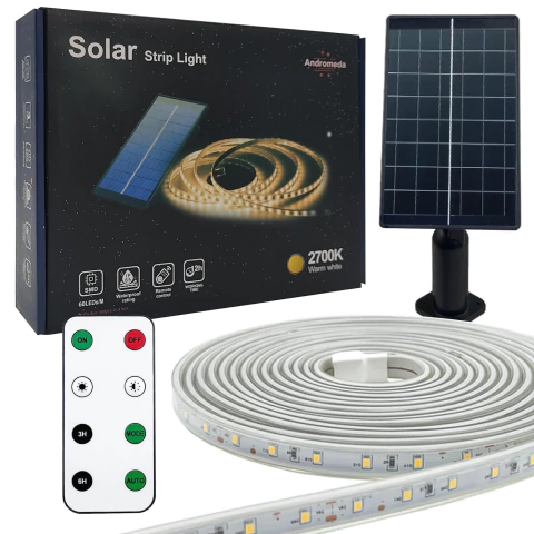 Tira led solar 5 metros