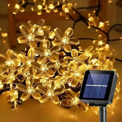 Luz solar calida cerezo