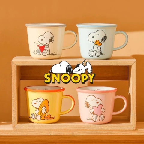 Taza snoopy celeste