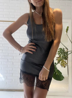 Vestido Shine Gris - comprar online