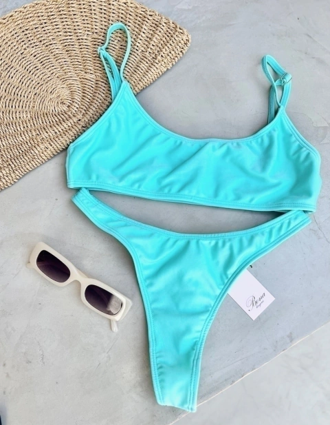 Bikini Top Cádiz Turquesa (OULET ) SIN CAMBIO