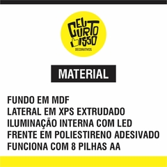 Luminoso Harley a Pilha