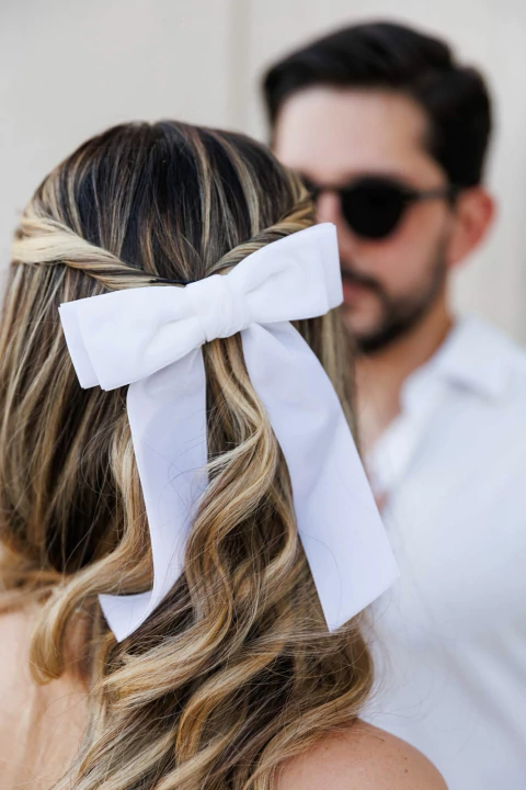 Laço Chloe Veludo (14cm) - comprar online