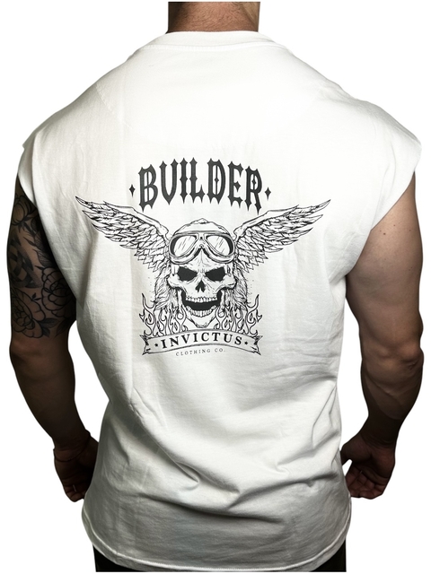 Sleeveless Skullwings White - comprar online