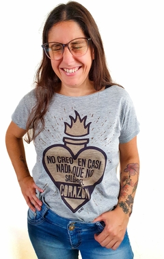 Remera No creo en casi nada que no salga del corazón FERIA T XS - comprar online