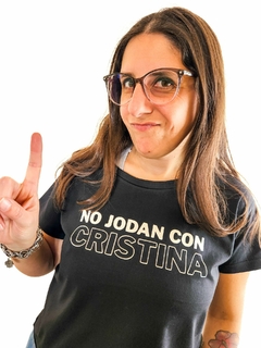 Remera No jodan con Cristina en internet