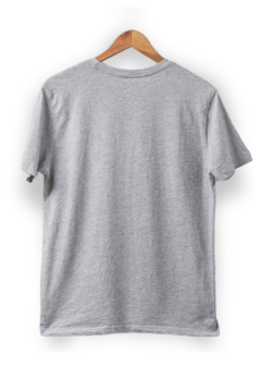 Remera HOMBRE GRIS con estampa a elección