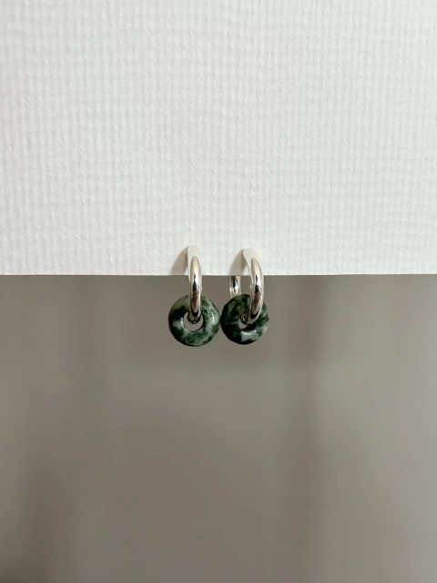 Aros MINI sent jaspe verde