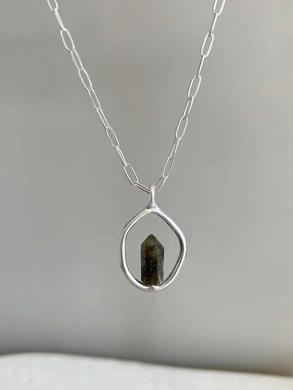 Collar cuarzo ahumado