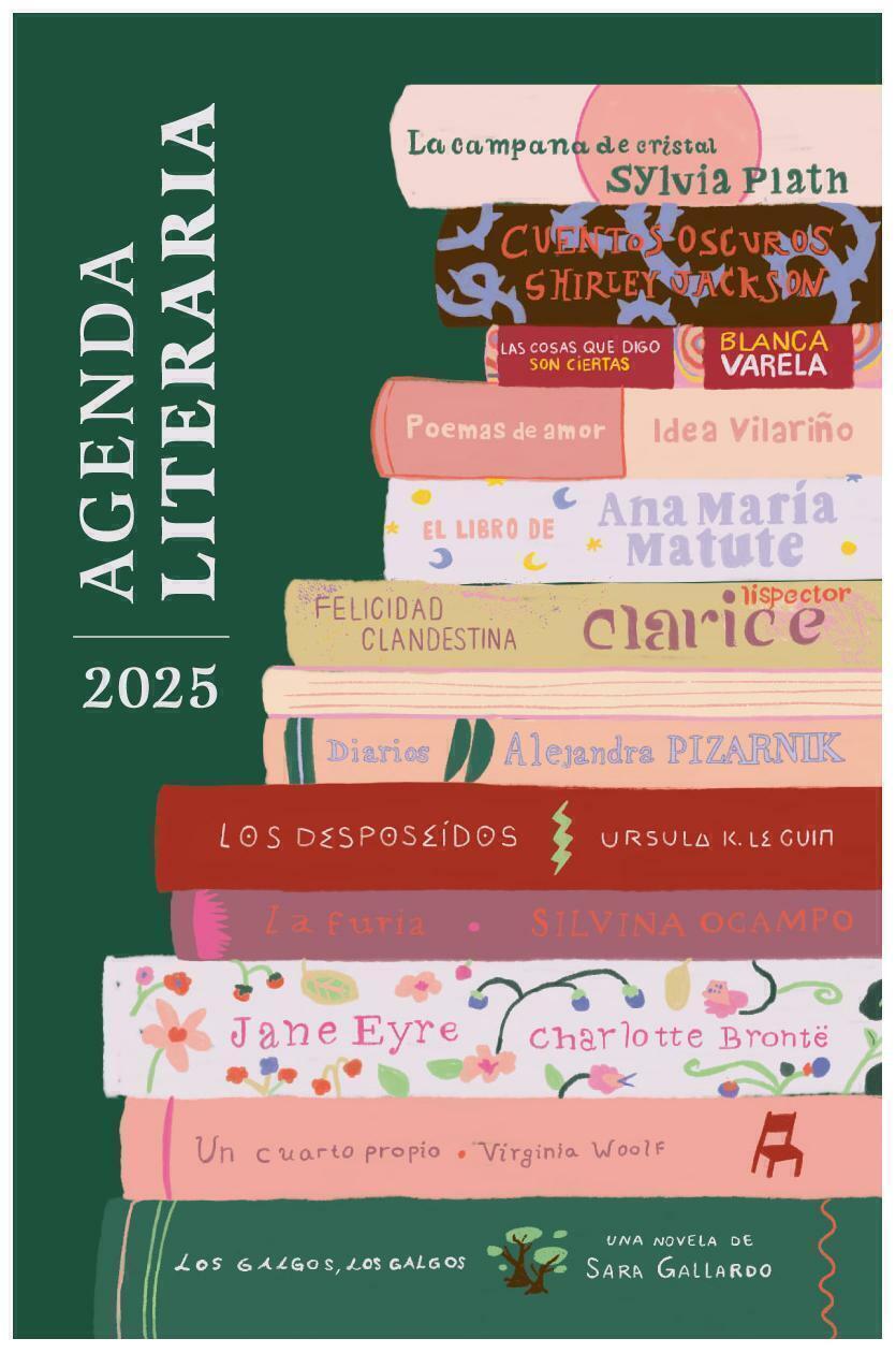 AGENDA LITERARIA LIBROS 2025 - AGUSTINA DE DIEGO - FERA